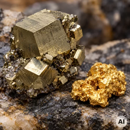 Katzengold oder echtes Gold? Pyrit sicher erkennen