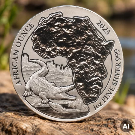 1 oz Ruanda Nilkrokodil Gold 2023