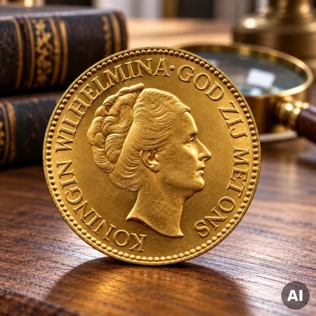 10 Gulden Wilhelmina aus Gold
