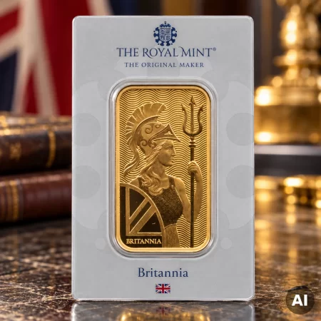1 oz Goldbarren Britannia der Royal Mint