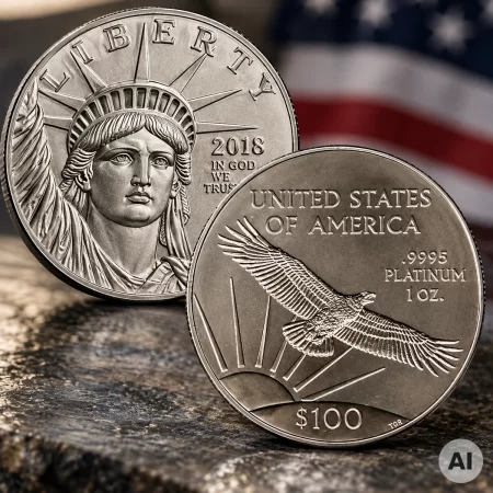 1 oz American Eagle Platin 2018