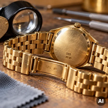 Was bedeutet 585 auf einer Uhr oder einem Uhrenarmband?
