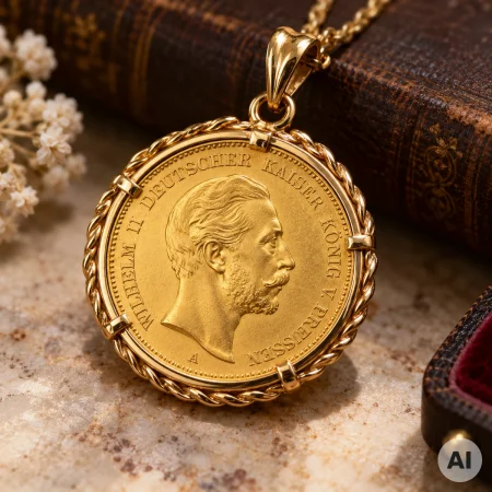Goldmünzen mit Fassung – Schmuck oder Sammlermünze?