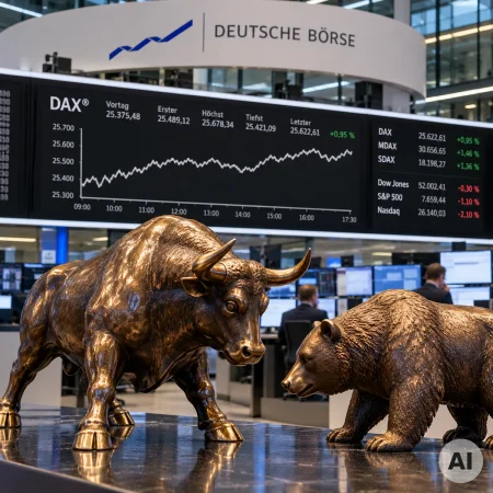 Börse & Märkte: DAX stark, Nasdaq schwach