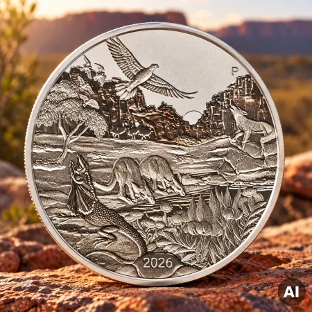 1 oz Platin Wonders of Australia – The Outback 2026