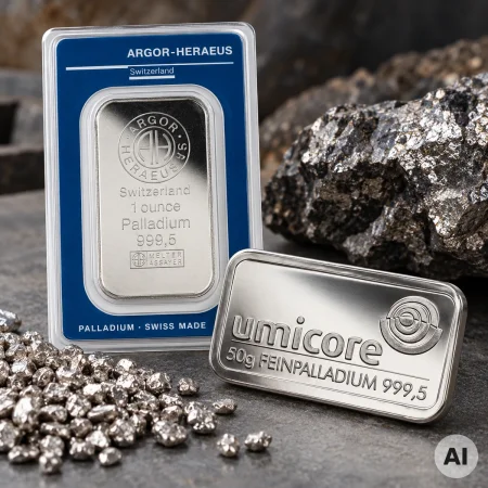 Palladium – Gewinnung, Herstellung und Eigenschaften