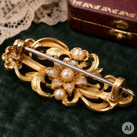 Goldbroschen – steckt auch in der Nadel Gold?