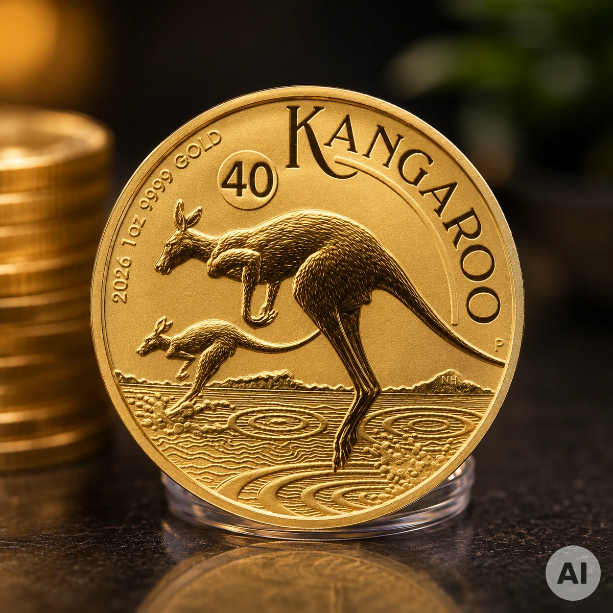 1 oz Australian Kangaroo Gold 2026 der Perth Mint
