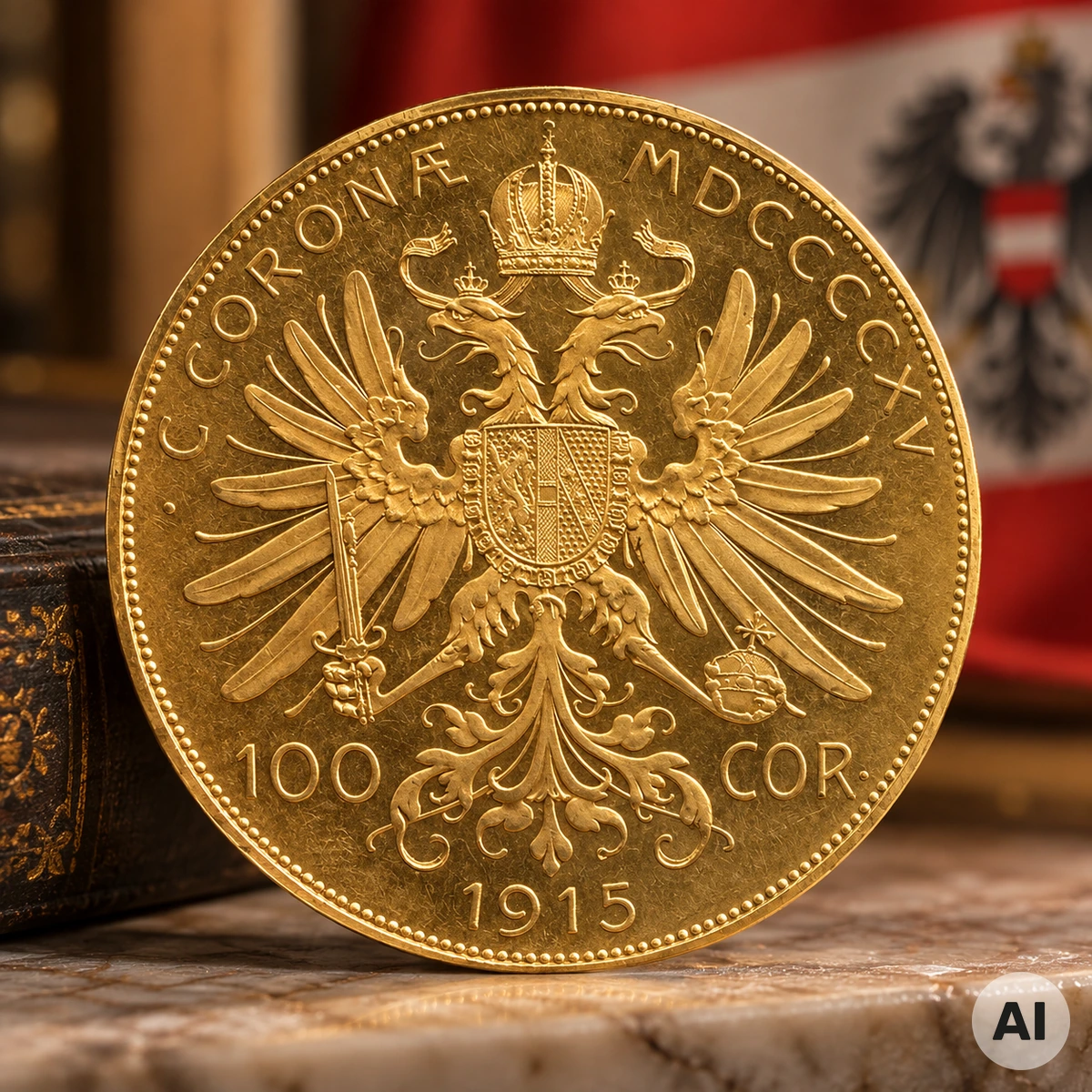 100 Kronen Österreich Gold 1915 als offizielle Nachprägung