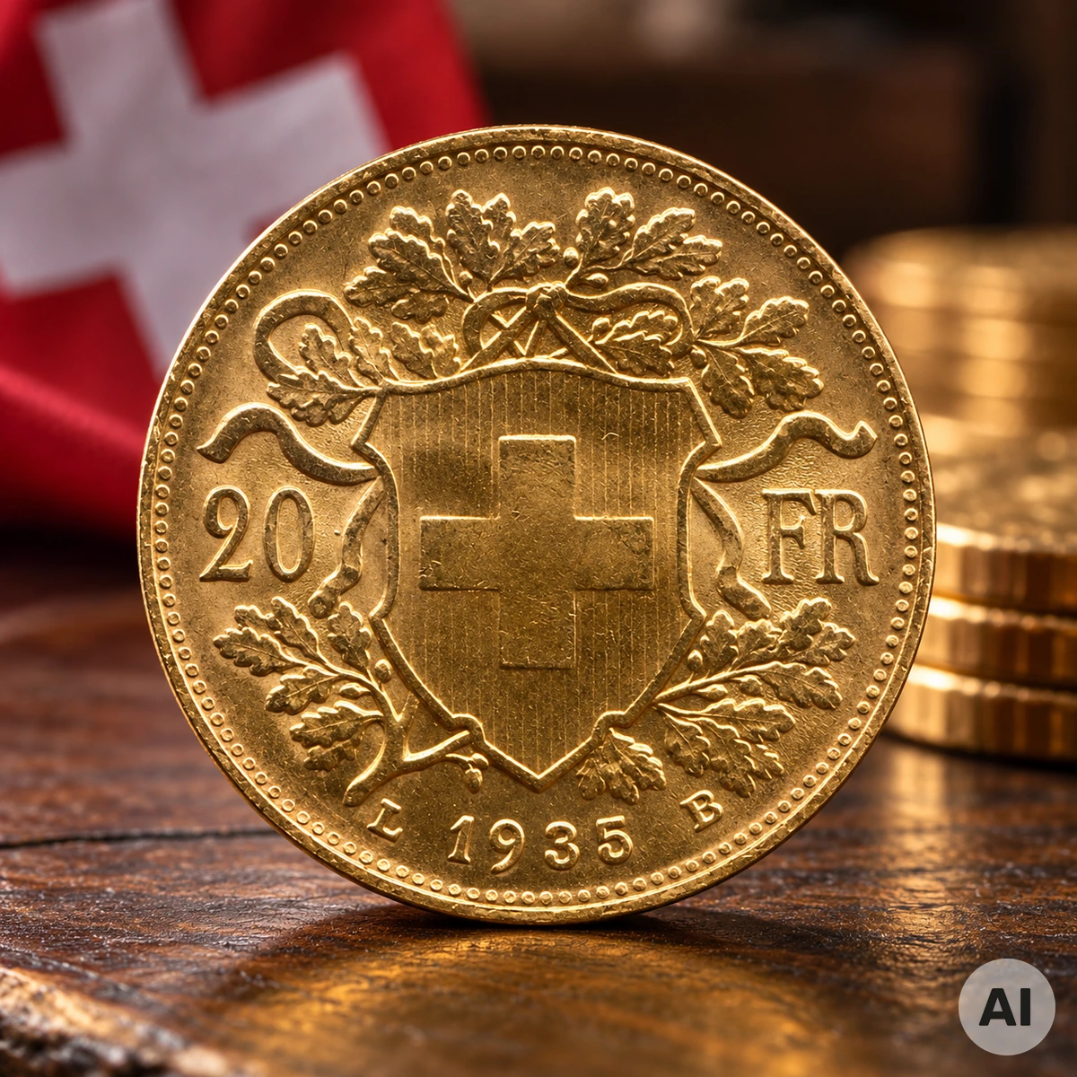 20 Franken Vreneli Goldmünze aus der Schweiz