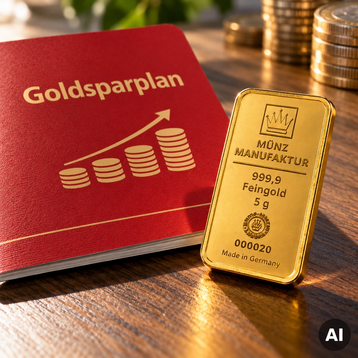 Goldsparplan und direkter Kauf von physischem Gold beim Edelmetallhändler