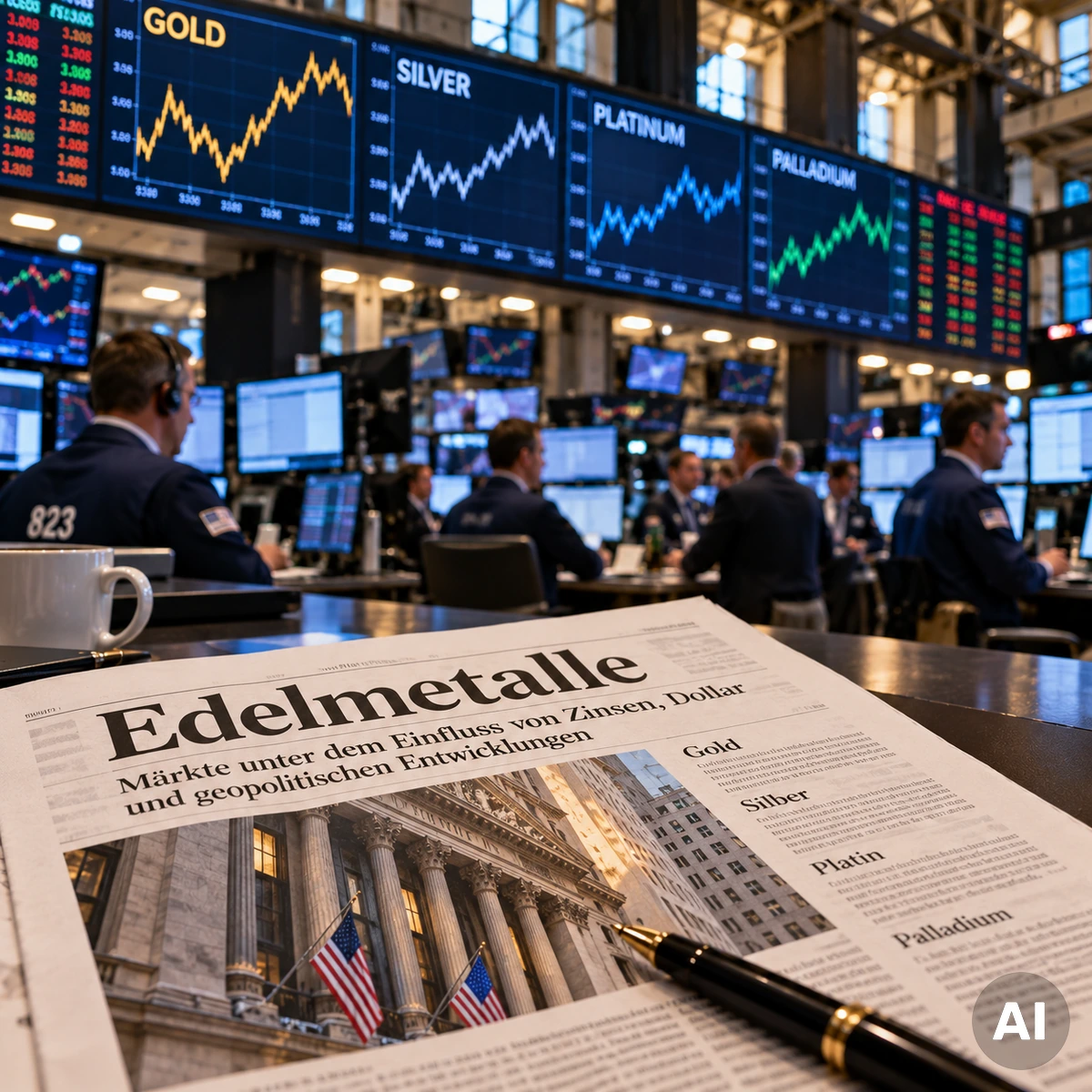Edelmetall-Marktbericht am Morgen des 30. September 2026 mit Gold, Silber, Platin und Palladium
