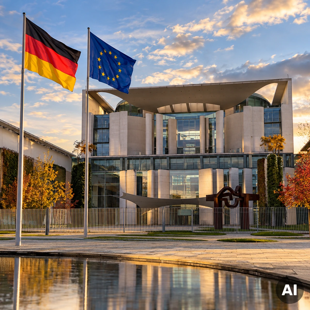 Bundeskanzleramt in Berlin als Symbol der politischen Krise nach dem Rücktritt von Bärbel Bas und der Neuordnung der Bundesregierung