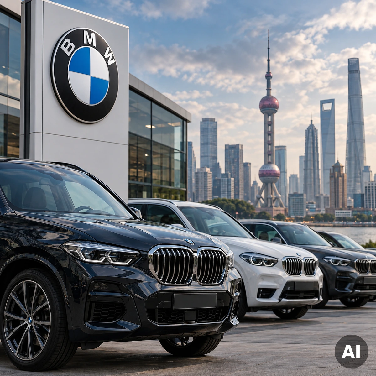 BMW-Fahrzeuge als Symbol für den Absatzrückgang des Münchner Automobilherstellers durch das schwache China-Geschäft im dritten Quartal 2026