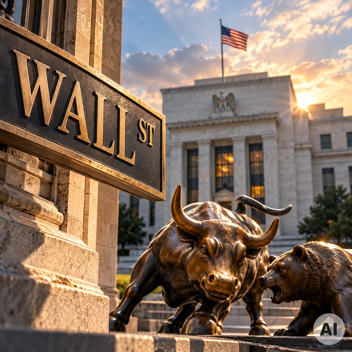 Börsenhandel an der Wall Street mit Blick auf die US-Zinspolitik und die beginnende Jahresendrally