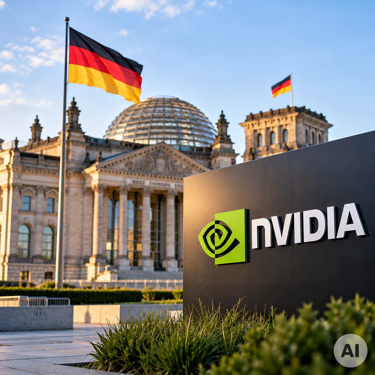 Bundesregierung plant KI-Partnerschaft mit Nvidia für die deutsche Industrie Nvidia-KI-Technologie als Grundlage für industrielle Rechenzentren, Robotik und intelligente Fertigung in Deutschland