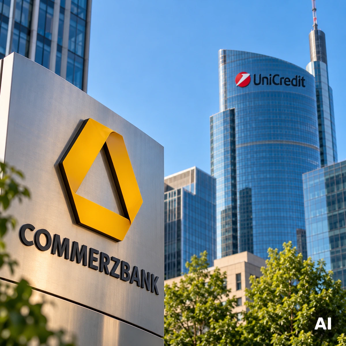 Commerzbank und UniCredit vor der geplanten Bankenübernahme nach Genehmigung der EZB