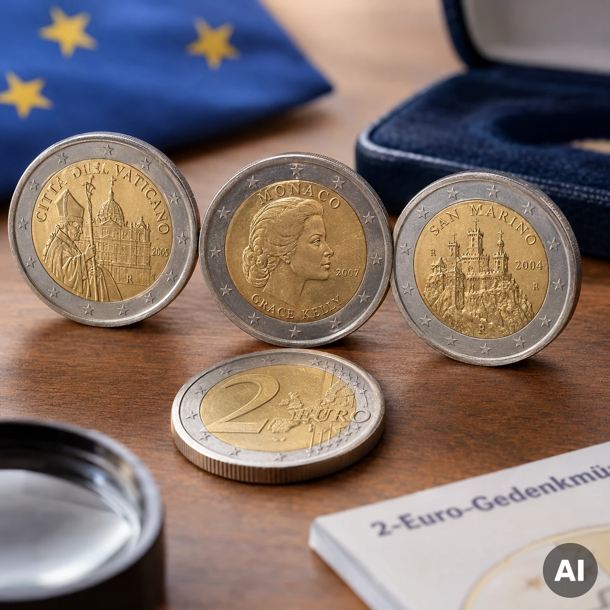 Seltene 2-Euro-Gedenkmünzen aus Monaco und weiteren europäischen Kleinstaaten als begehrte Sammlerstücke